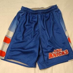 Blue Lady Knicks Basketball Shorts Size Small EUC